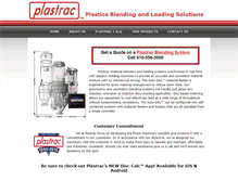 Tablet Screenshot of plastrac.com